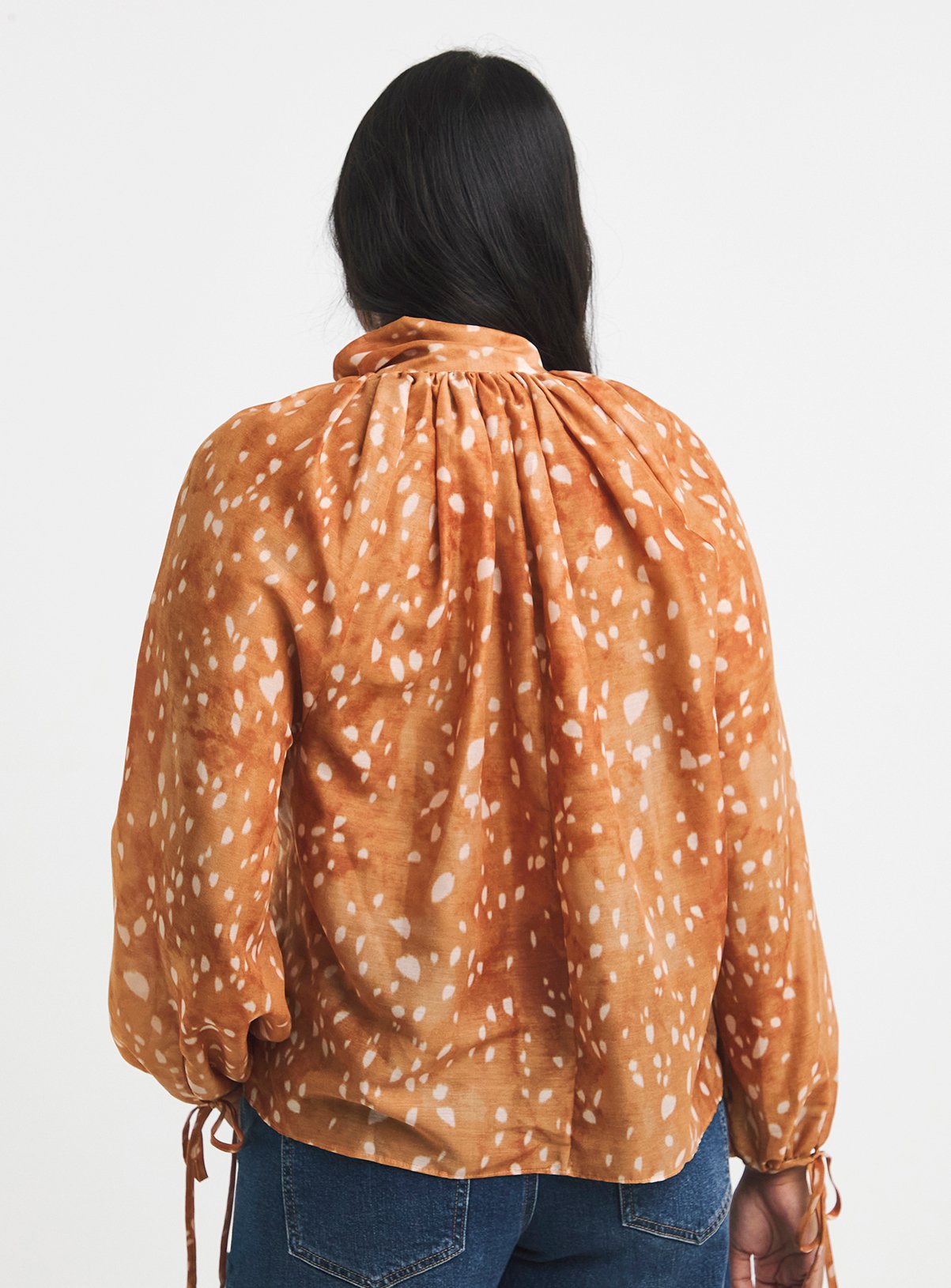 SIMPLY BE Animal Print Blouse 26 - Image 2 thumbnail